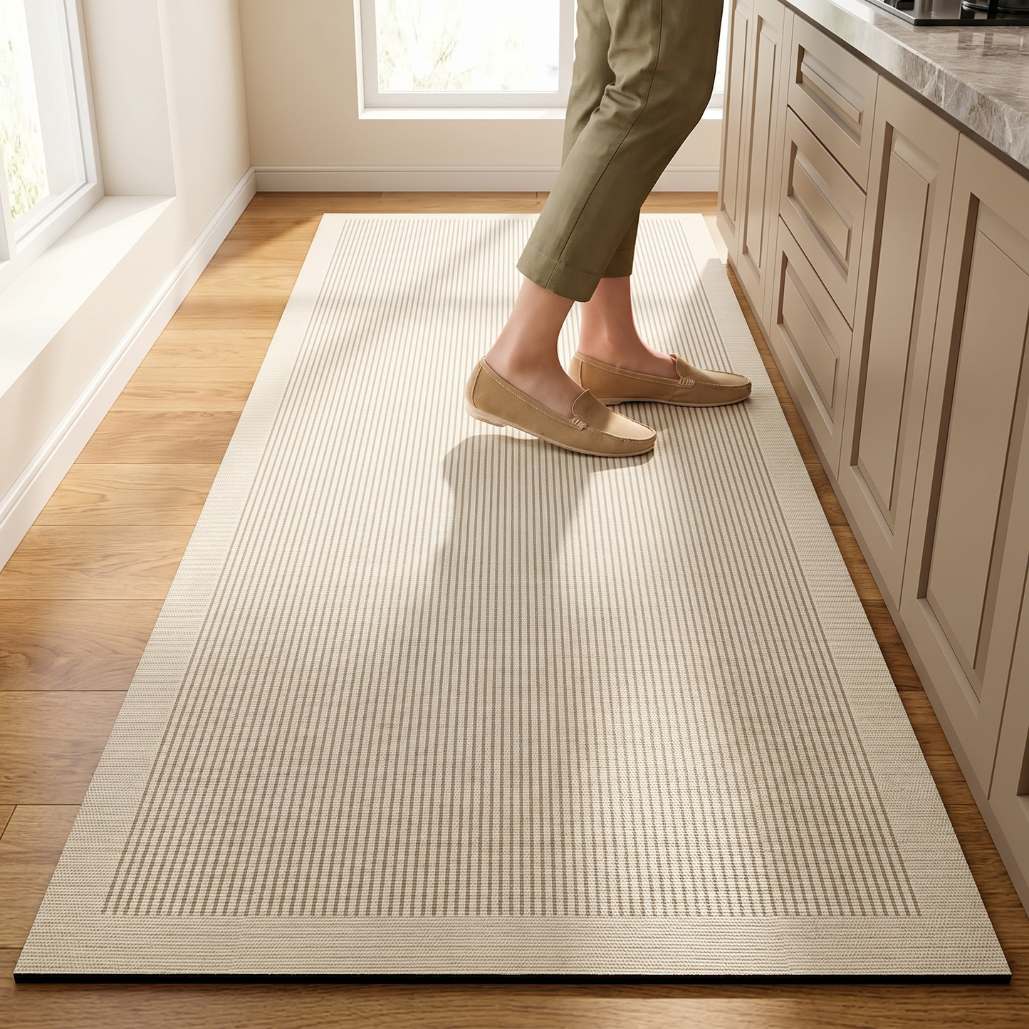 Minimalist Collection | Non-Slip Kitchen Mat | Easy-Clean Design