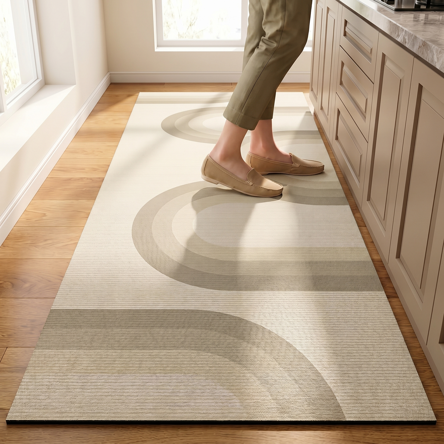 Minimalist Collection | Non-Slip Kitchen Mat | Easy-Clean Design