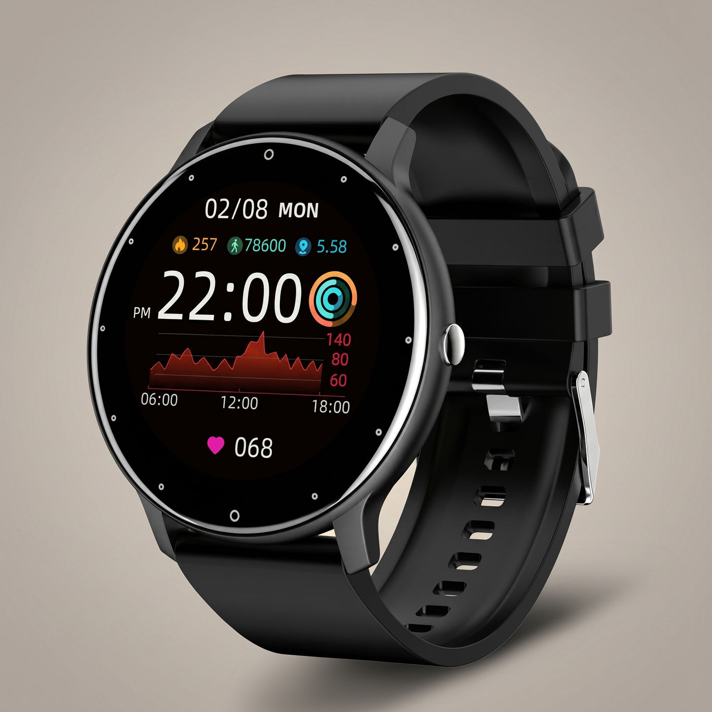 Ultrafit | Smartwatch for Seniors | Heart Rate & Activity Tracker | Easy-to-Use Bluetooth Watch