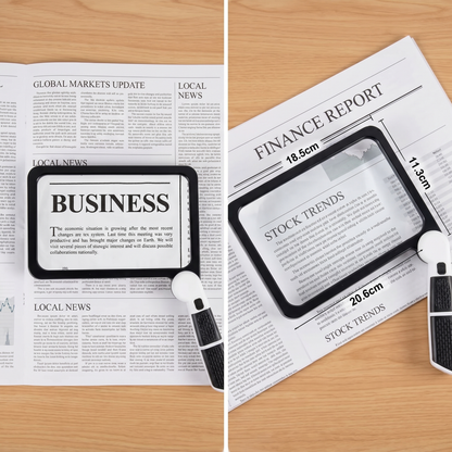 LED Handheld Magnifying Glass | 5x Magnification for Enhanced Reading
