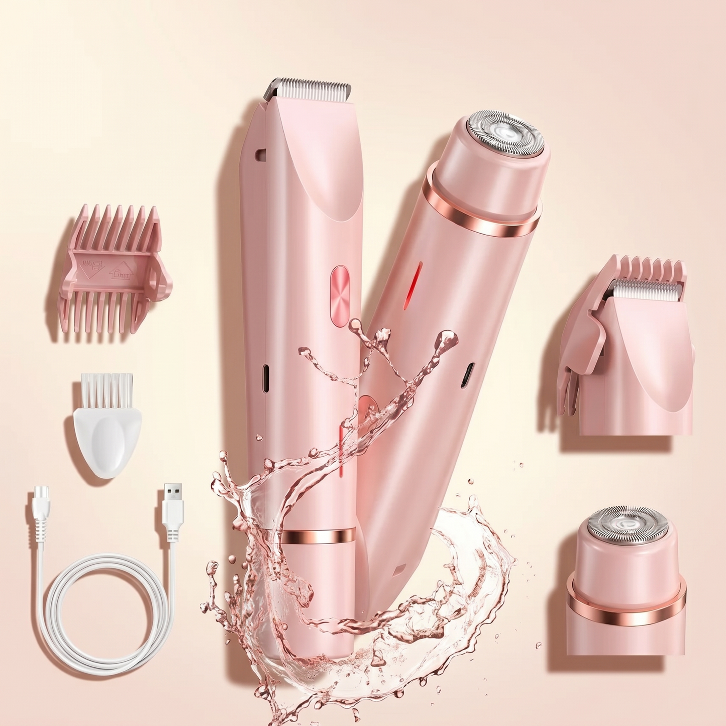 Hair Trimmer with Waterproof Design | Gentle Grooming for Body and Face