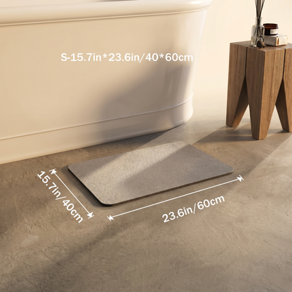 Eco-Friendly Diatomite Bath Mat | Quick-Dry Non-Slip Design