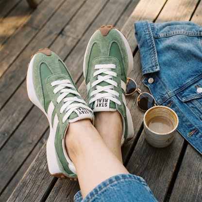 Retro Platform Sneakers | Chunky Sole | Breathable Casual Trainers