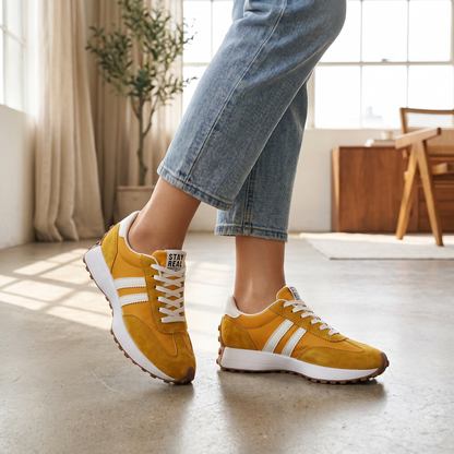 Retro Platform Sneakers | Chunky Sole | Breathable Casual Trainers