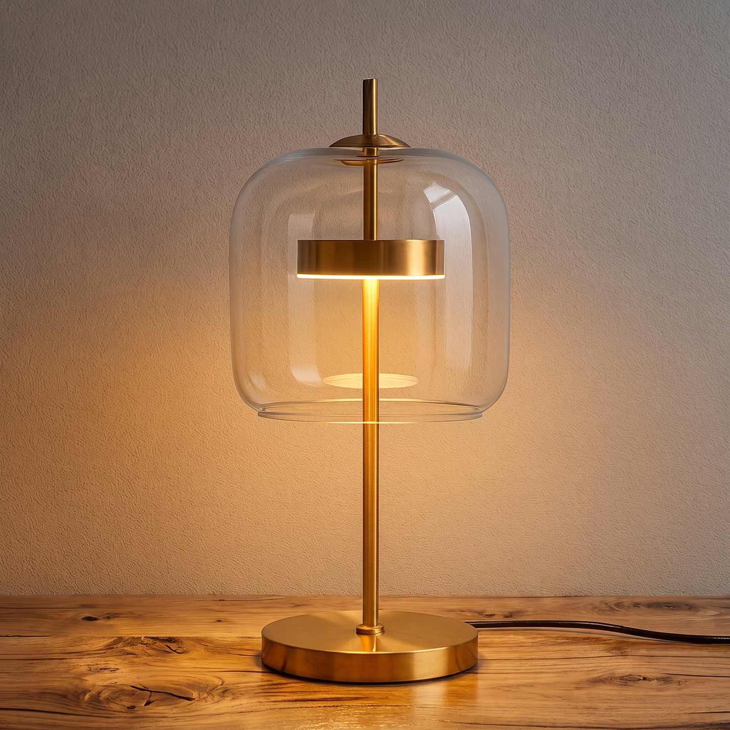 AuraGlass | Elegant Colorful Stained Glass Table Lamp for Bedside Use