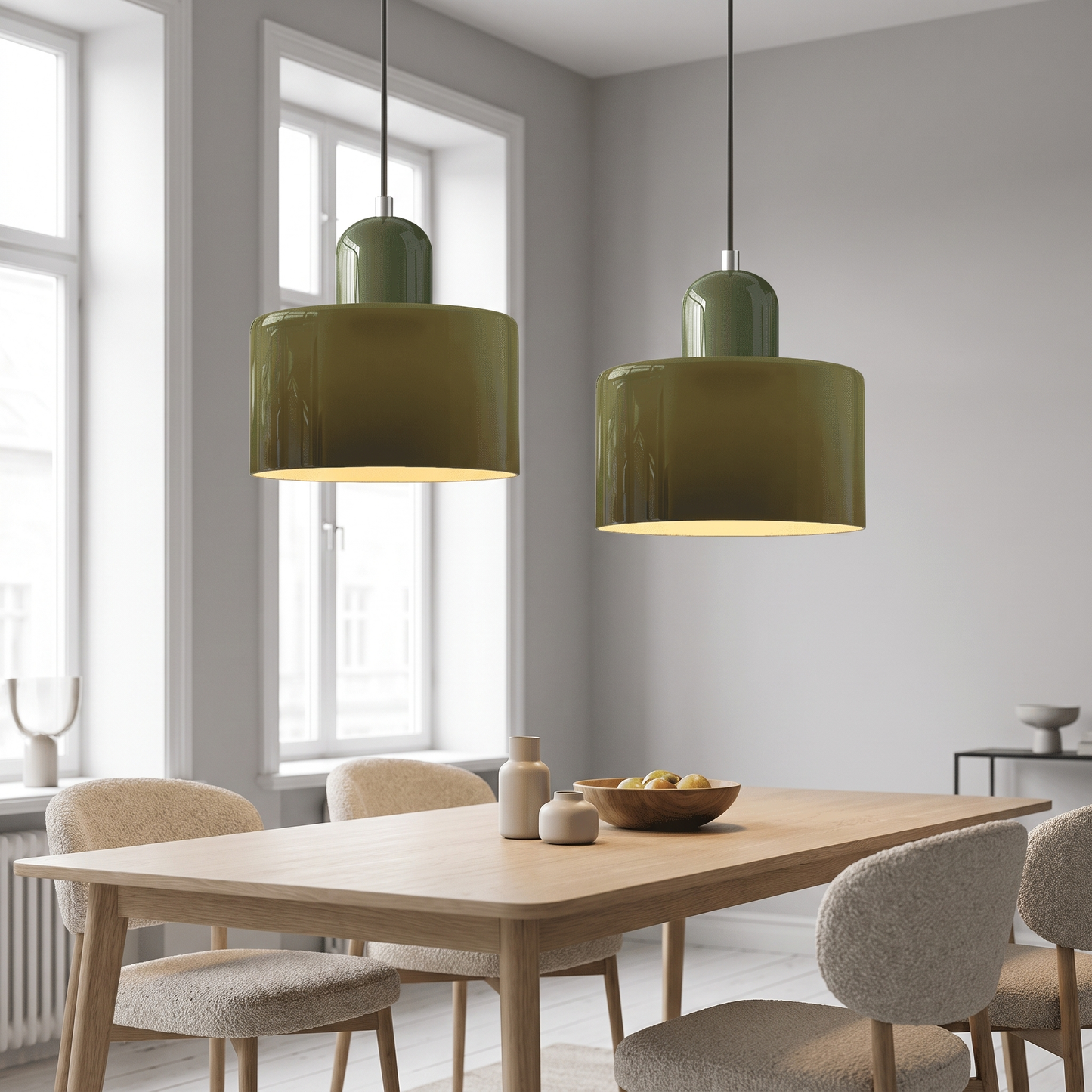 VibrantGlass | Elegant Colorful Bauhaus Glass Pendant Light Fixture