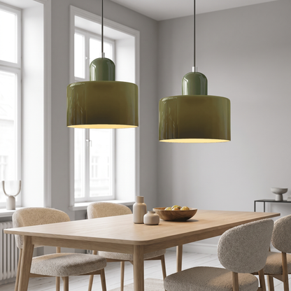 VibrantGlass | Elegant Colorful Bauhaus Glass Pendant Light Fixture