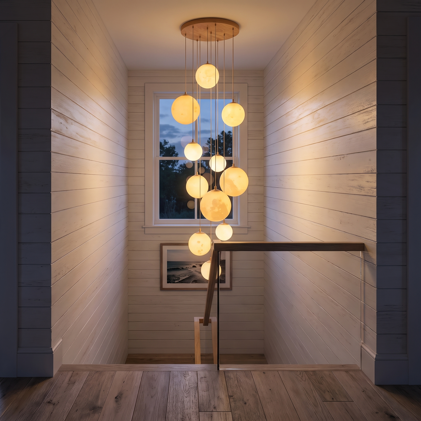 OpalineSphere | Modern Elegant LED Designer Chandelier Light Fixture