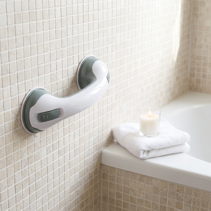 Home Safety Essentials | Portable Grab Handle with Suction Cups | Easy Installation for Bathroom Stability