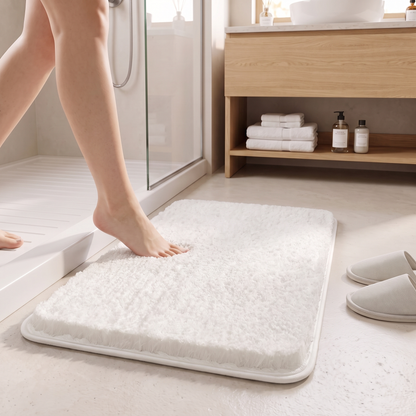 Thickened Bath Rug with Non-Slip Base | Ultra Plush Bathroom Mat for Luxurious Comfort