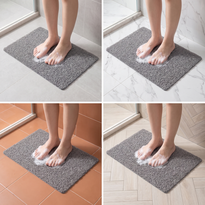 ComfortFlow | Non Slip Bath Mat with Quick-Draining Design | Soft Cushioned Surface for Safety and Comfort