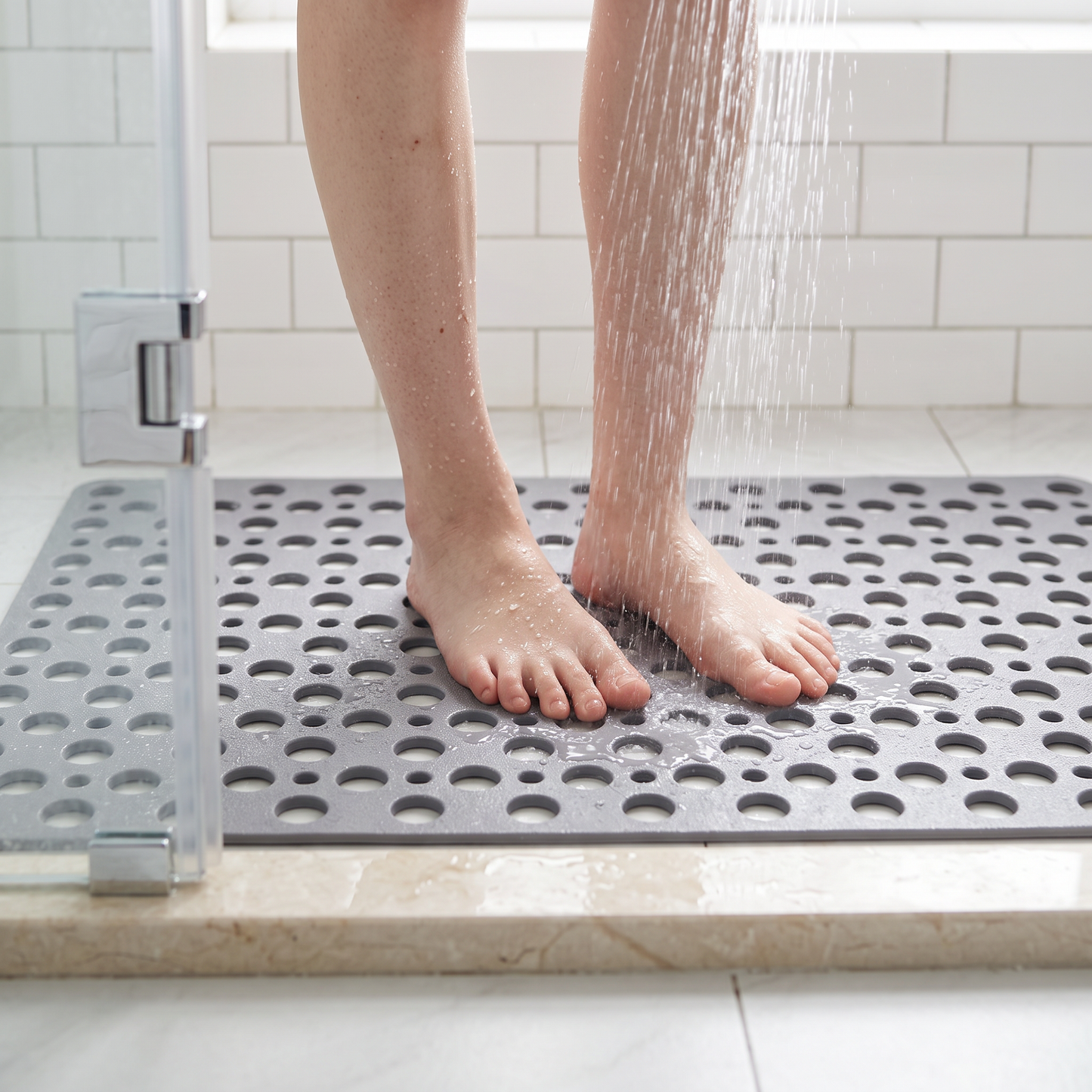 Secure Shower Mat | Non-Slip Bath Mat with Antibacterial Surface | Safe and Hygienic Shower Experience