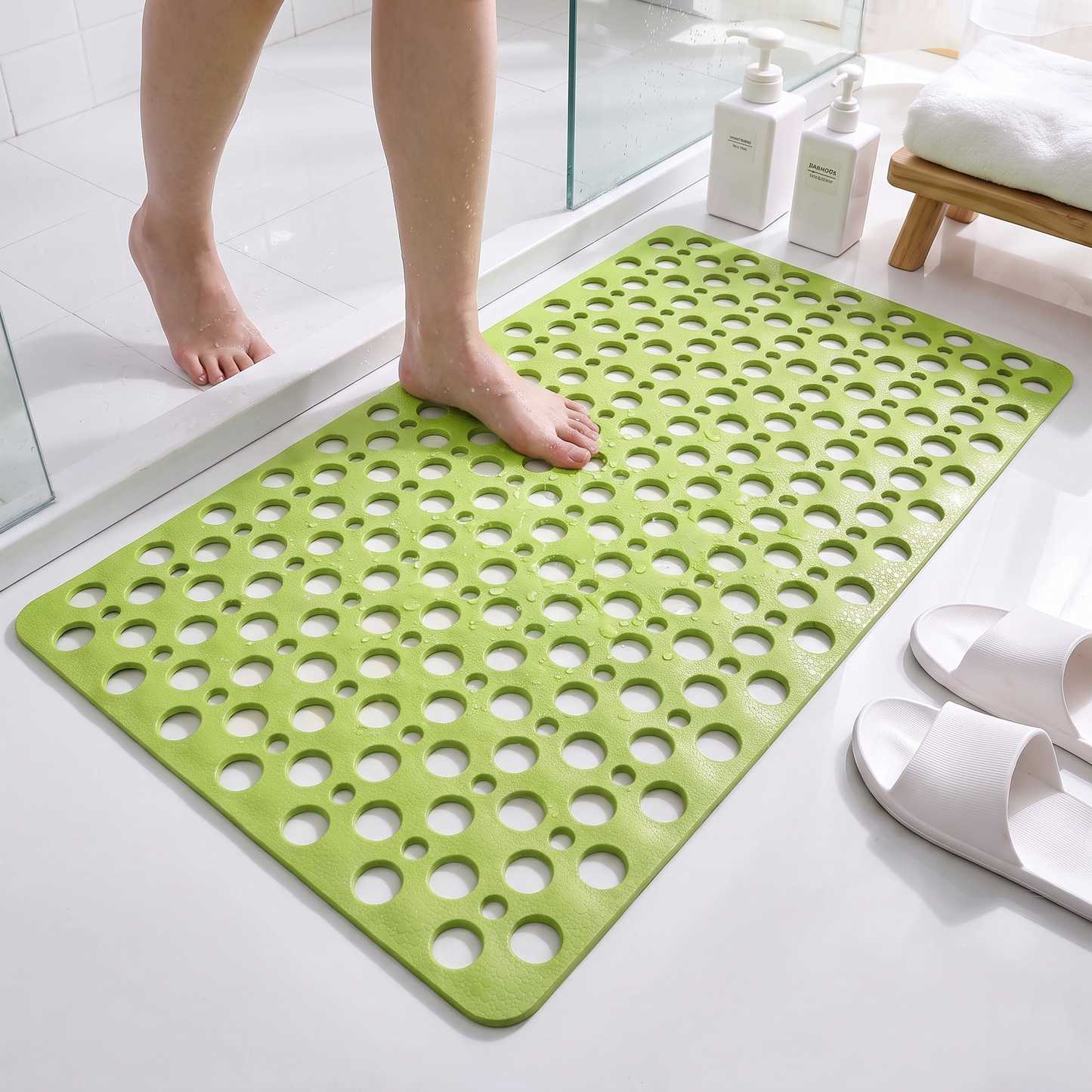 Secure Shower Mat | Non-Slip Bath Mat with Antibacterial Surface | Safe and Hygienic Shower Experience