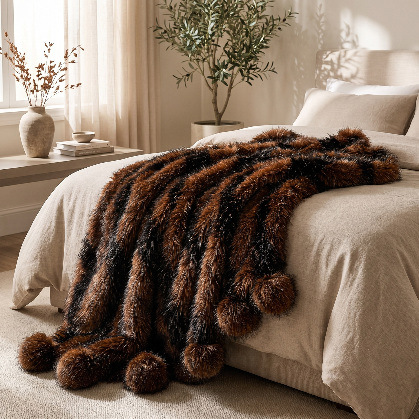 Lorne Collection | Faux Fur Blanket with Ultra-Soft Texture | Cozy Comfort for All Seasons