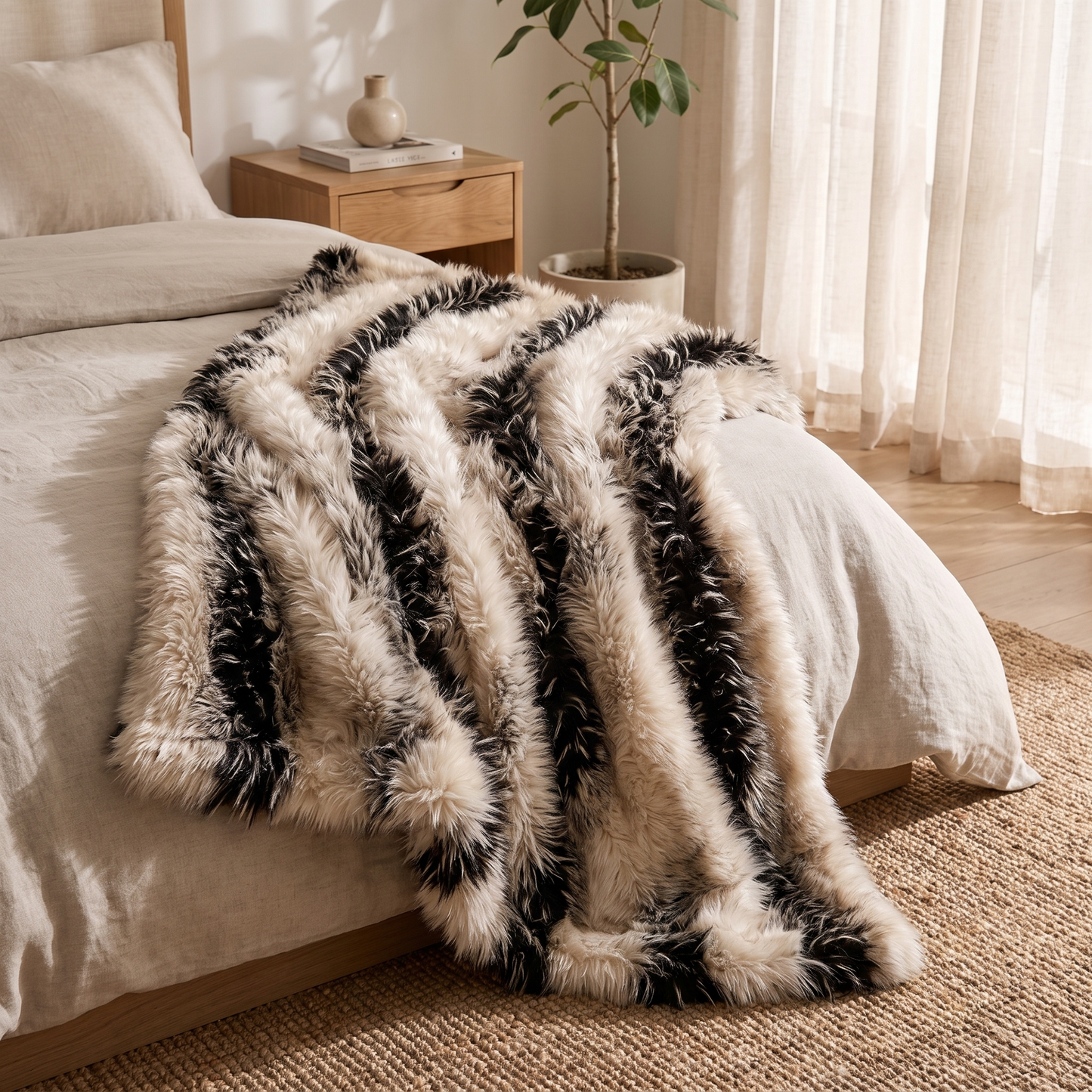 Lorne Collection | Faux Fur Blanket with Ultra-Soft Texture | Cozy Comfort for All Seasons