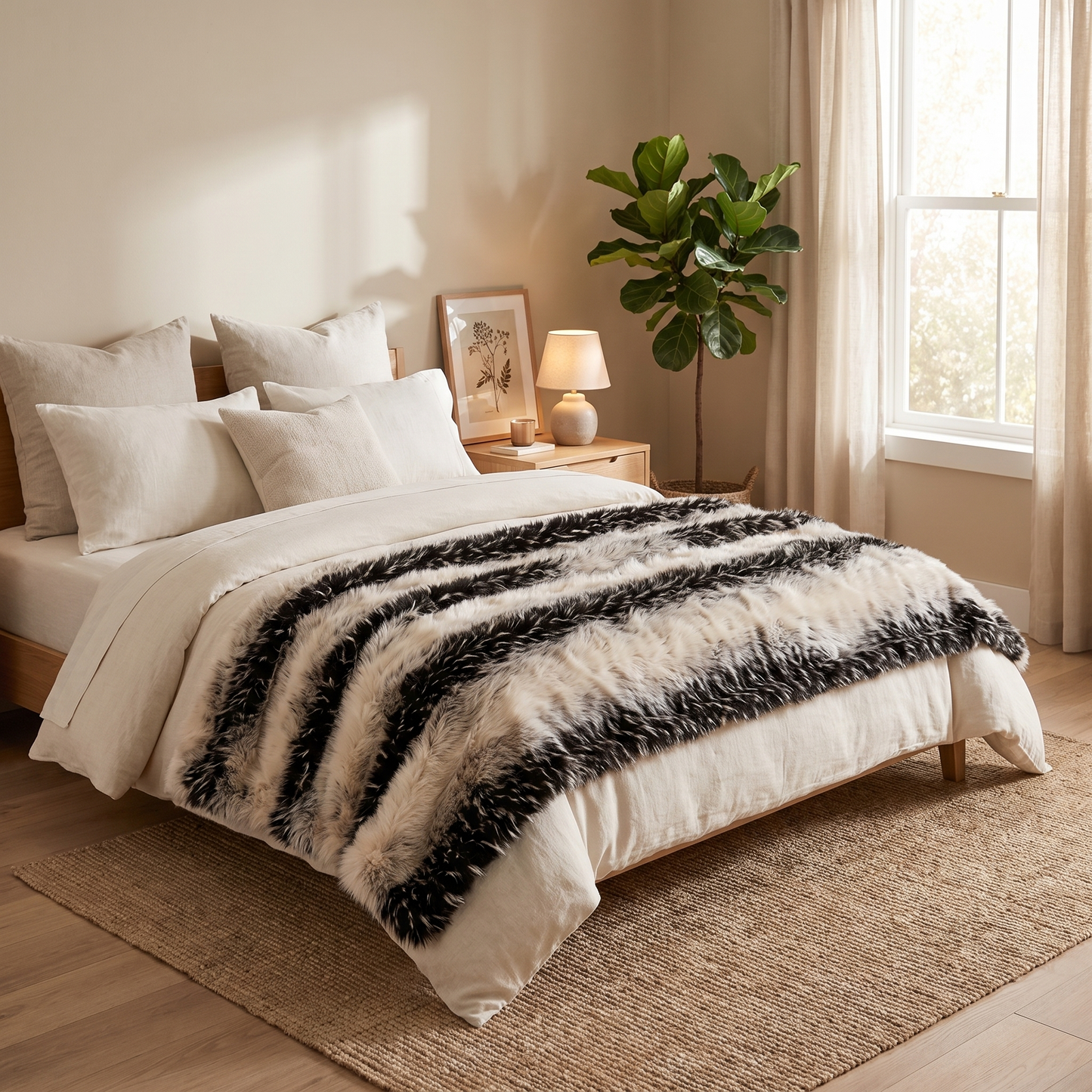 Lorne Collection | Faux Fur Blanket with Ultra-Soft Texture | Cozy Comfort for All Seasons