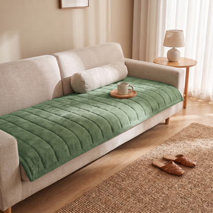 Quilted Couch Cover Mat with Non-Slip Design | Elegant Protection for Daily Comfort