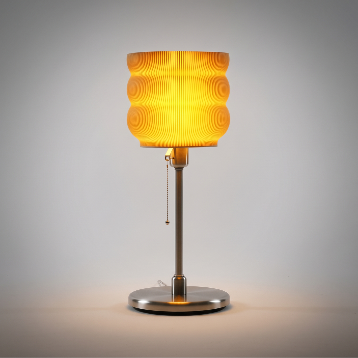 Stylish Modern Oval Standing Desk Lamp with Warm Glow