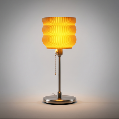 Stylish Modern Oval Standing Desk Lamp with Warm Glow