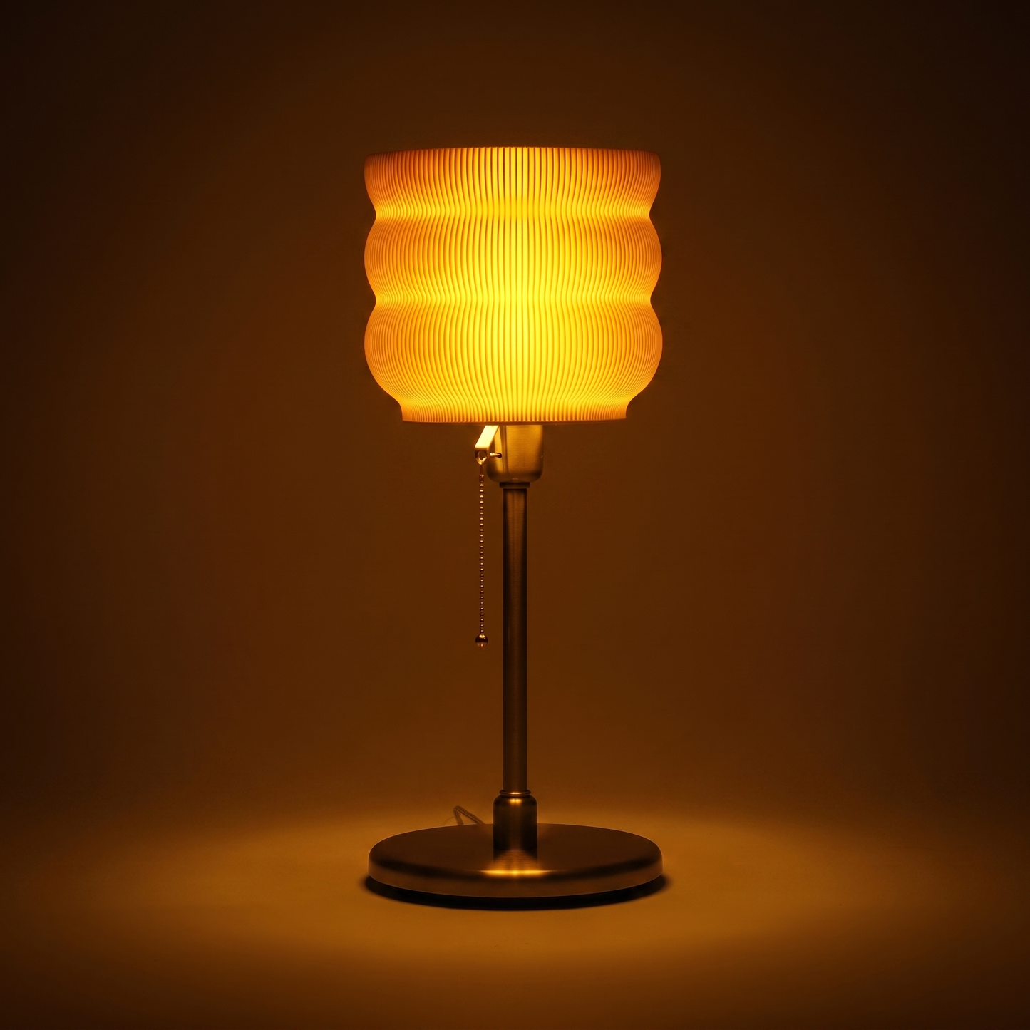 Stylish Modern Oval Standing Desk Lamp with Warm Glow