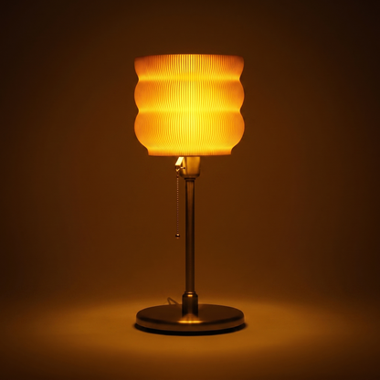 Stylish Modern Oval Standing Desk Lamp with Warm Glow