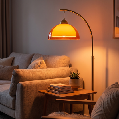 Stylish Vintage Double Shade Floor Lamp for Cozy Ambiance