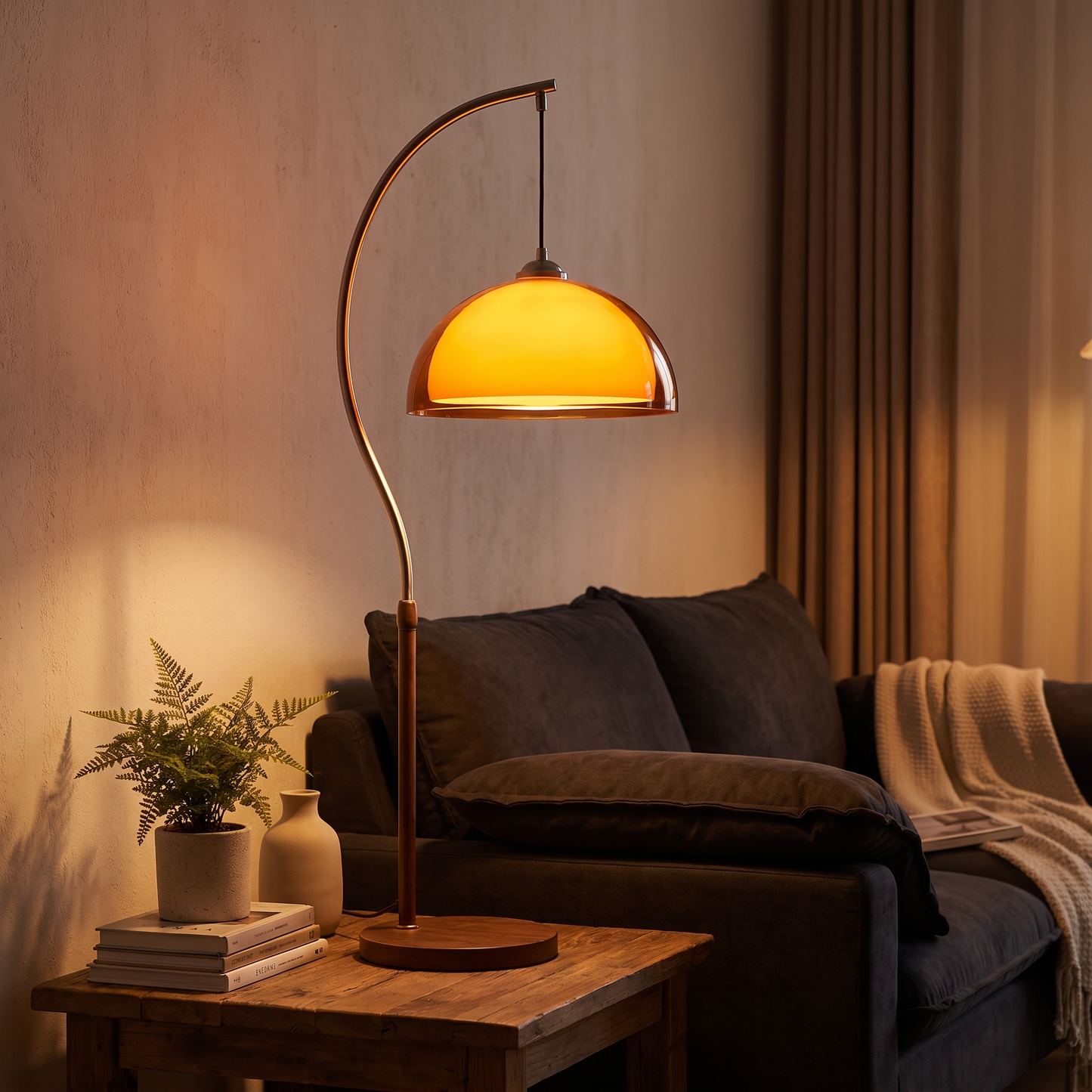 Stylish Vintage Double Shade Floor Lamp for Cozy Ambiance