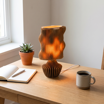 CafèGlow | Cozy Warm-Toned Ambient Bedside Table Lamp for Relaxation