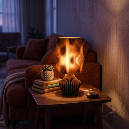 CafèGlow | Cozy Warm-Toned Ambient Bedside Table Lamp for Relaxation