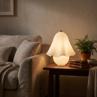 FazzoLight | Modern Elegant Metal Glass Bedside Table Lamp