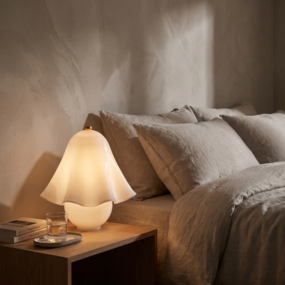 FazzoLight | Modern Elegant Metal Glass Bedside Table Lamp