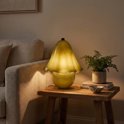 FazzoLight | Modern Elegant Metal Glass Bedside Table Lamp