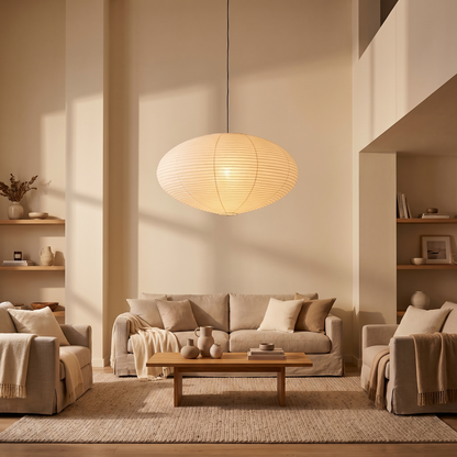 AkariGlow | Elegant Adjustable Rice Paper Kitchen Pendant Lighting