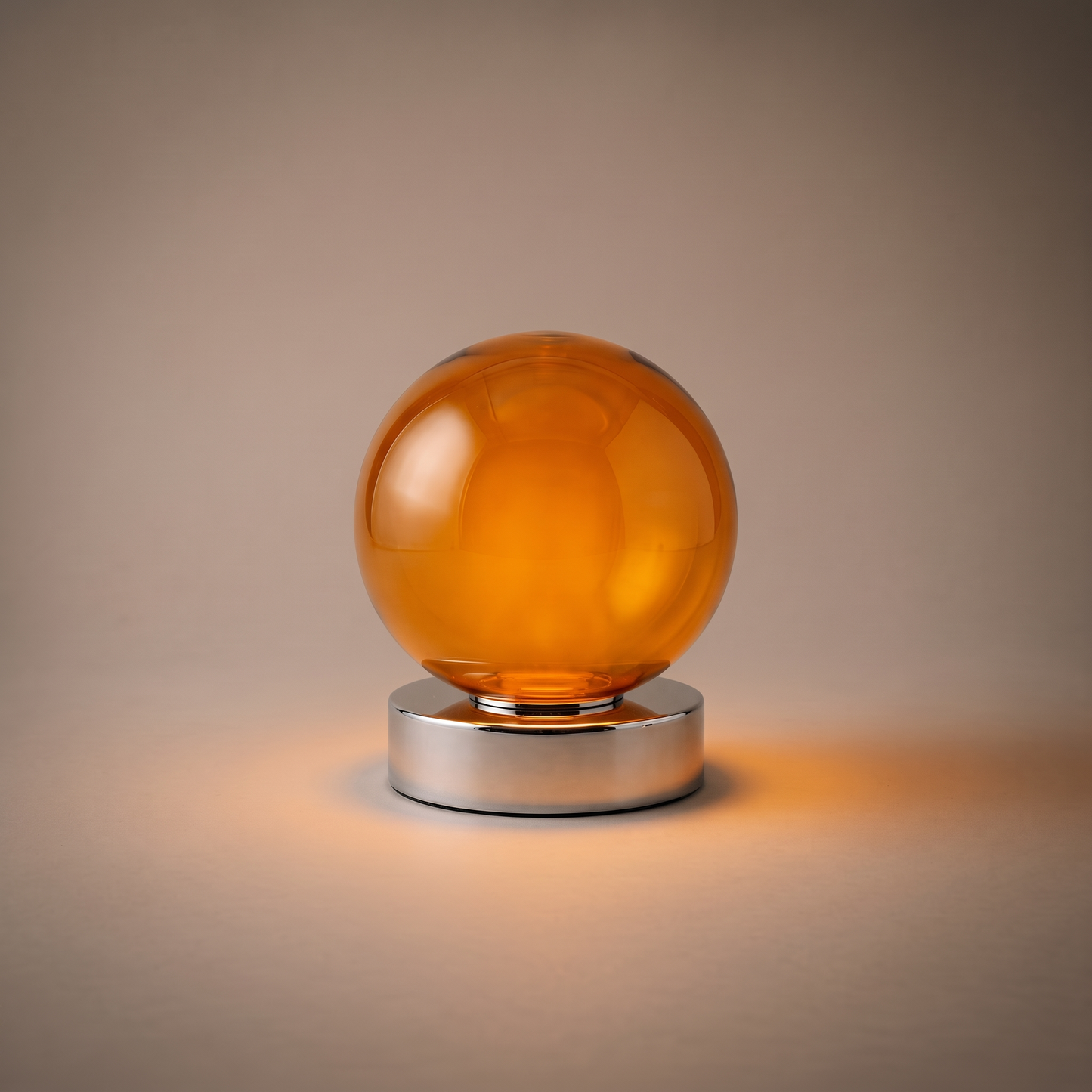 AmberGlow | Elegant Soft Glass Bedside Table Lamp with Adjustable Light