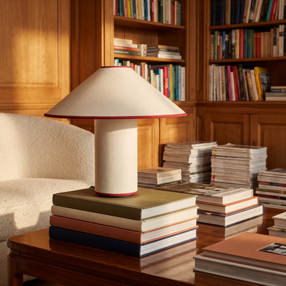 ColetteLuxe | Elegant Japanese Style Linen Table Lamp for Bedroom Lighting